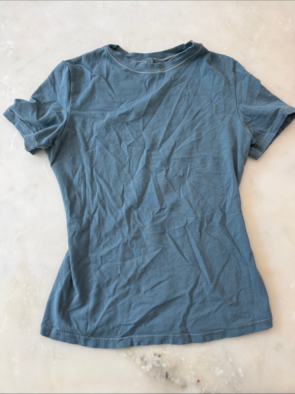 SKIMS Dusty Blue Short Sleeve Crew Tee